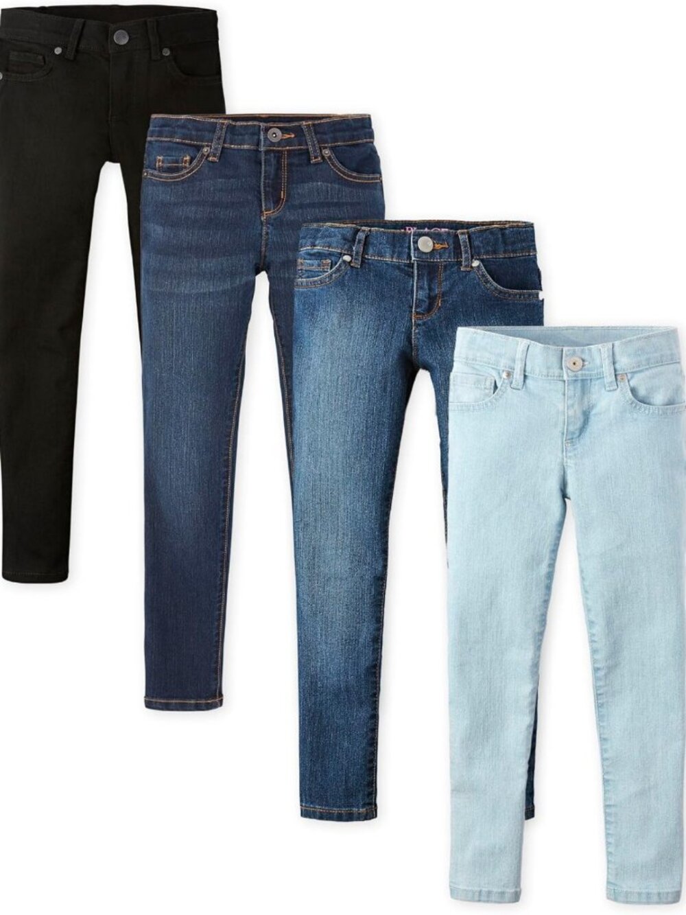 Girls' Super Skinny Jeans - Stylish, Comfortable Fit for Kids, Perfect for